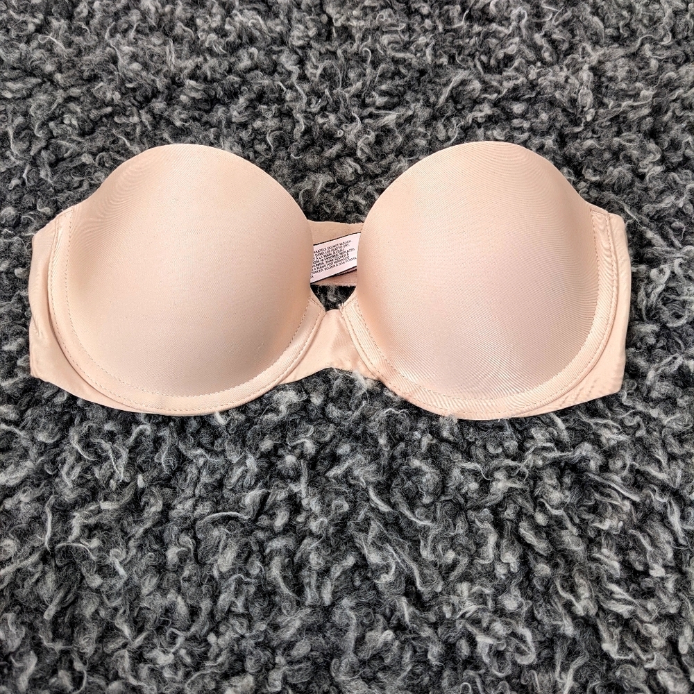 Victorias Secret beige strapless bra
